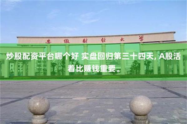 炒股配资平台哪个好 实盘回归第三十四天, A股活着比赚钱重要。